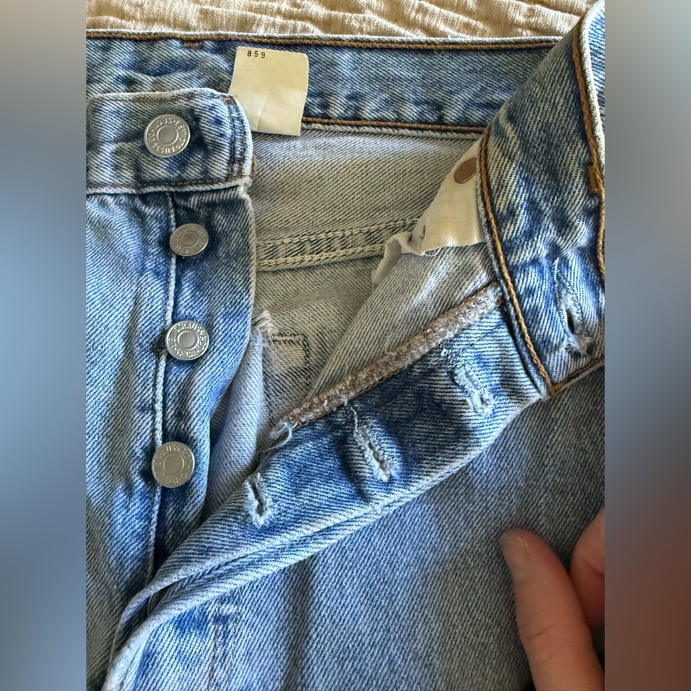 Vintage Levi 501 Rare Python Jeans - See Measurement Photos - Picture 7 of 16